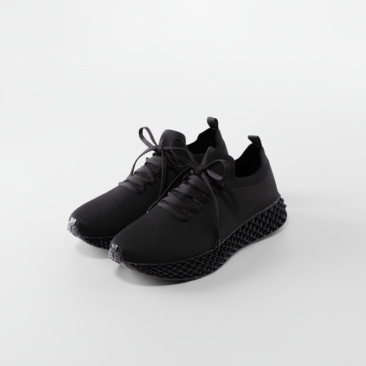 Waterproof 3D Print Shoes in True Black