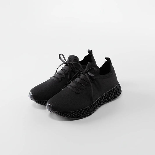 Waterproof 3D Print Shoes in True Black
