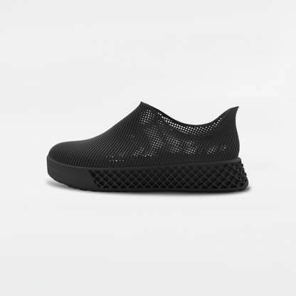 3D Printed Minimalist Footwear in true black