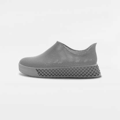 3D Printed Minimalist Footwear in cloud dancer