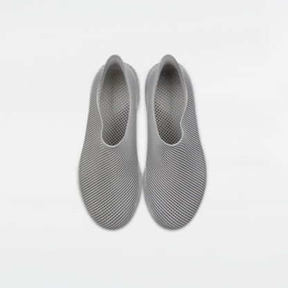 3D Printed Minimalist Footwear in cloud dancer