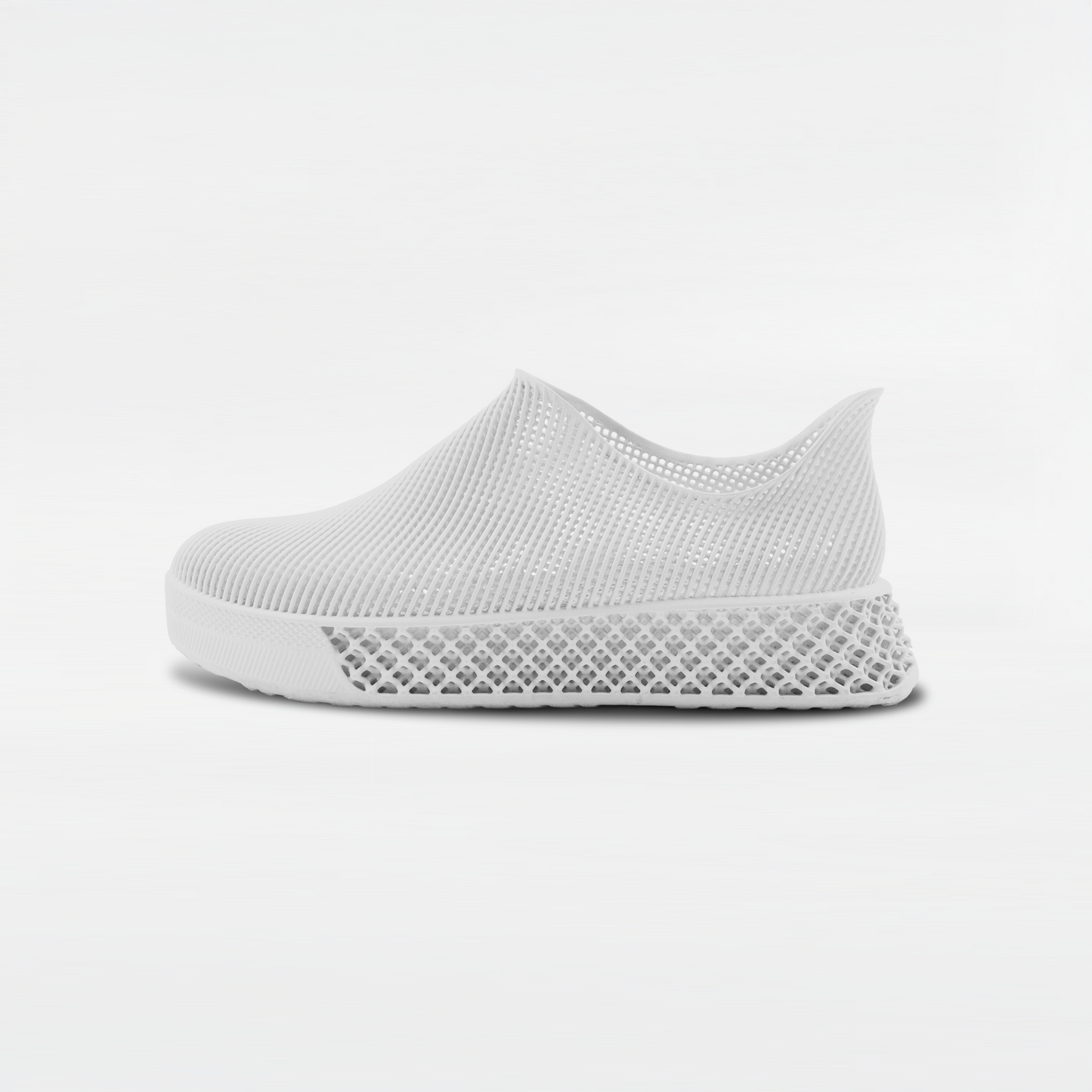 3D Printed Minimalist Footwear in pure light