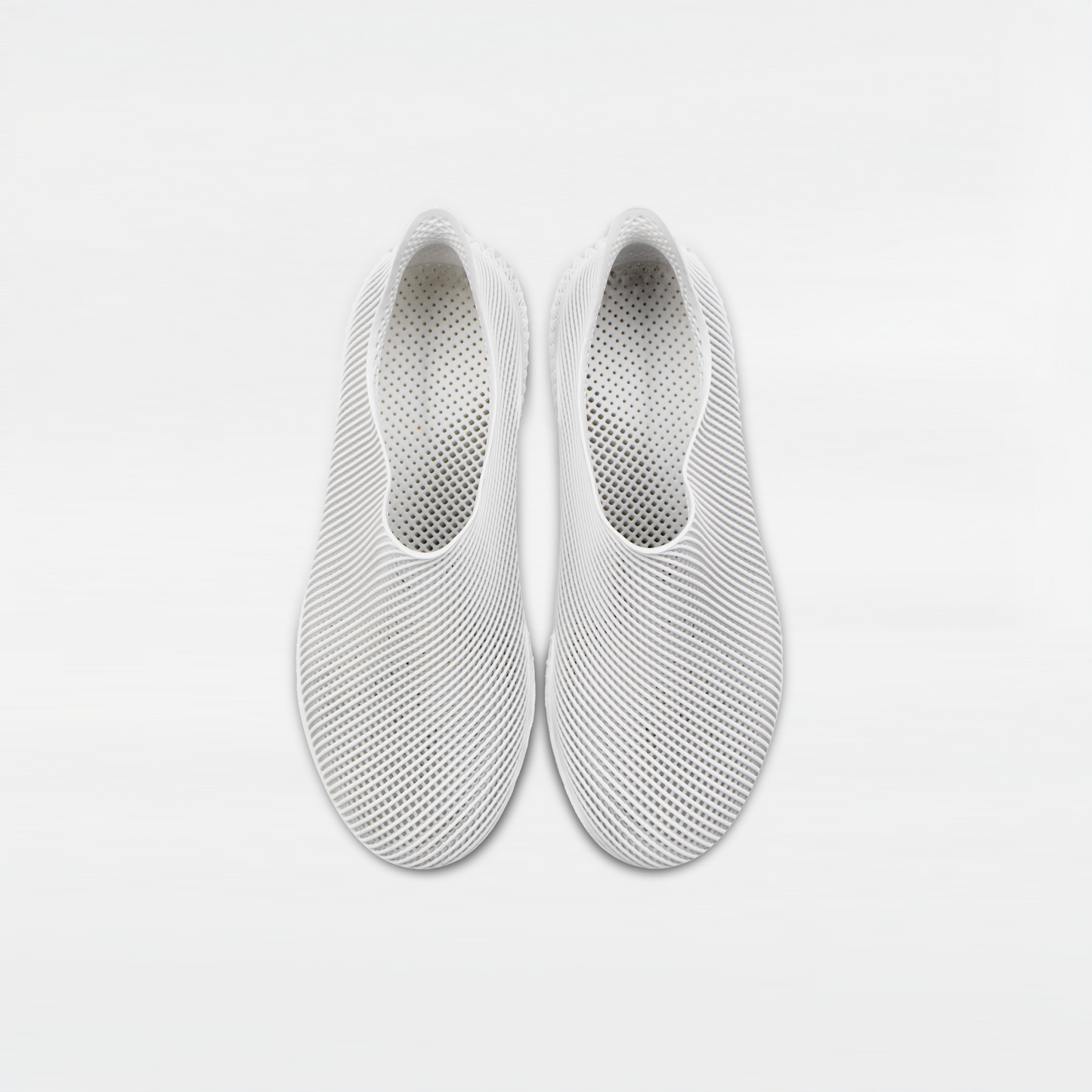 3D Printed Minimalist Footwear in pure light