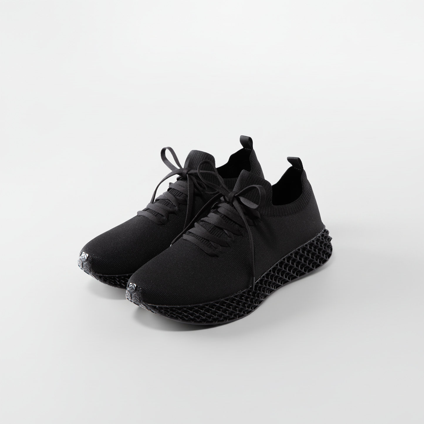 Waterproof 3D Print Shoes in True Black