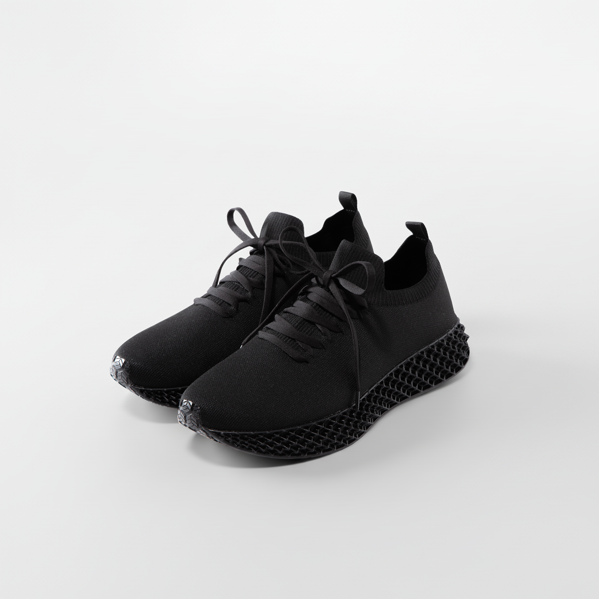 Waterproof 3D Print Shoes in True Black