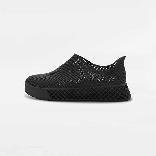 3D Printed Minimalist Footwear in true black
