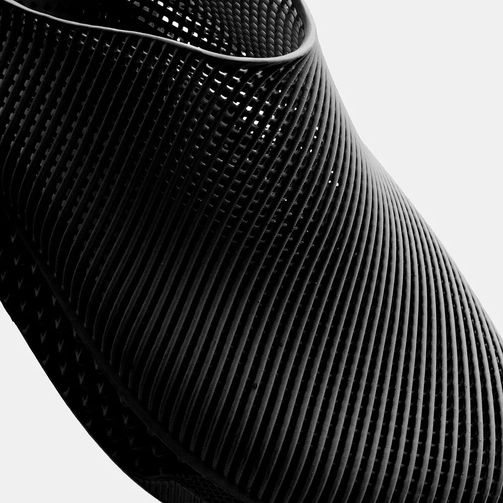 3D Printed Minimalist Footwear in true black