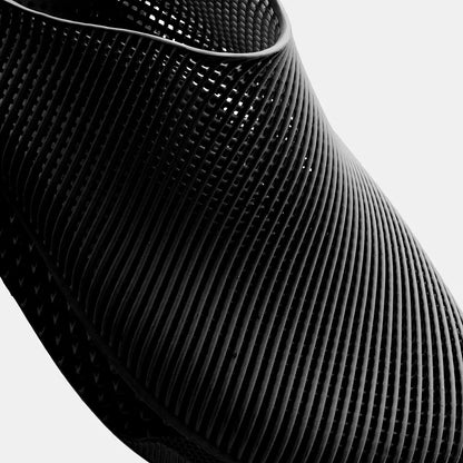 3D Printed Minimalist Footwear in true black