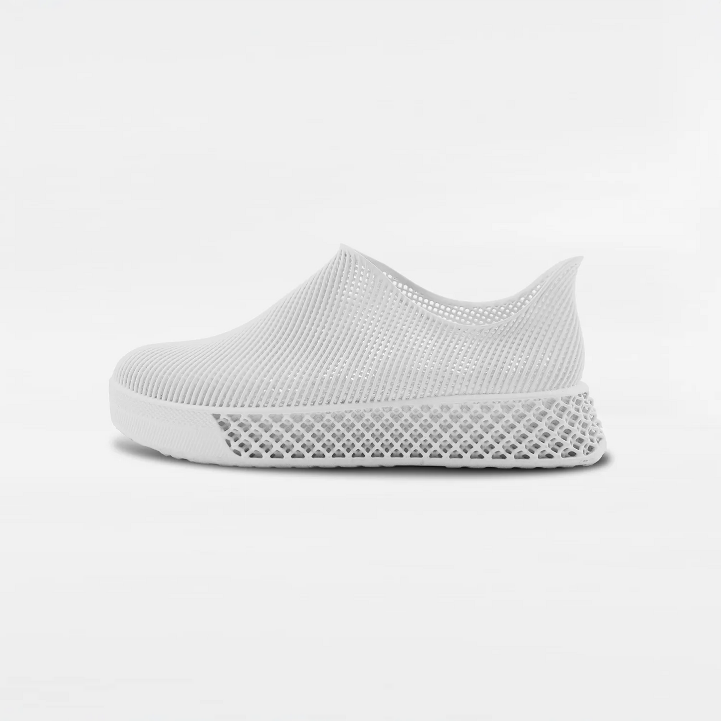 3D Printed Minimalist Footwear in pure light