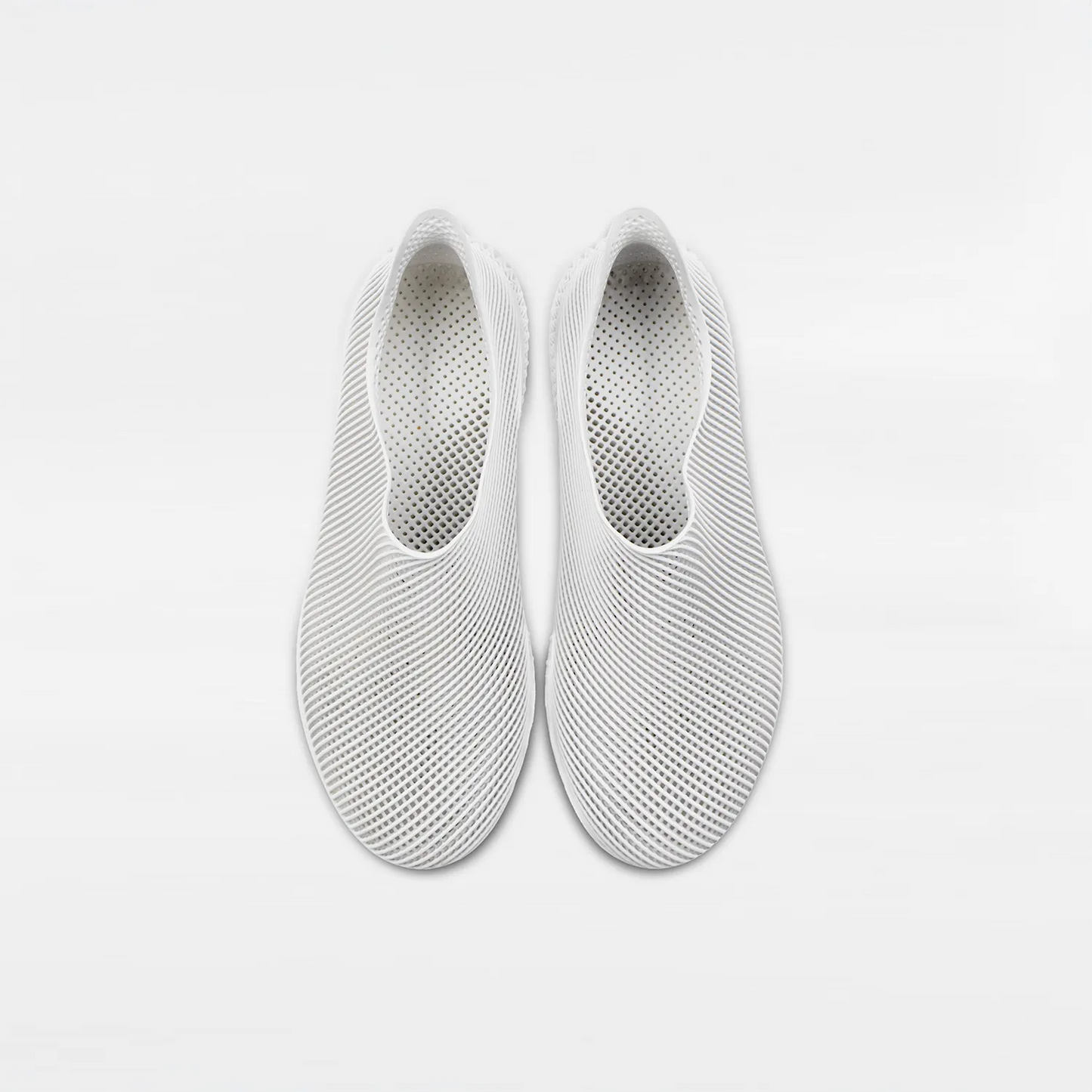 3D Printed Minimalist Footwear in pure light
