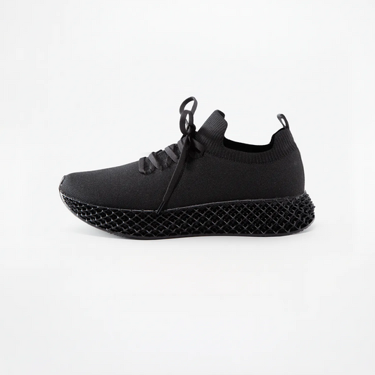 Waterproof 3D Print Shoes in True Black