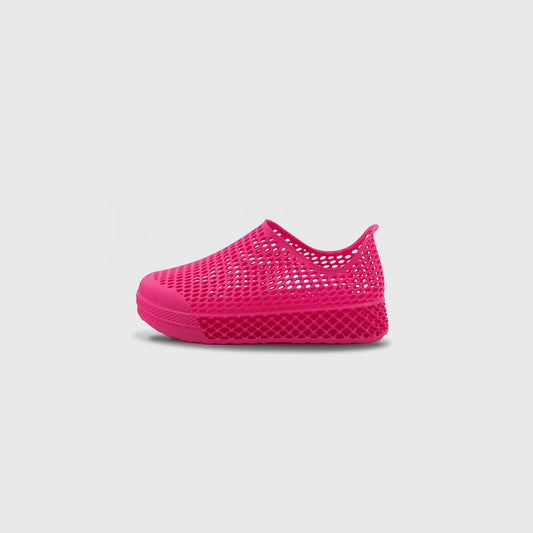 3D Printed Lifestyle Shoes for Kids in neon pink